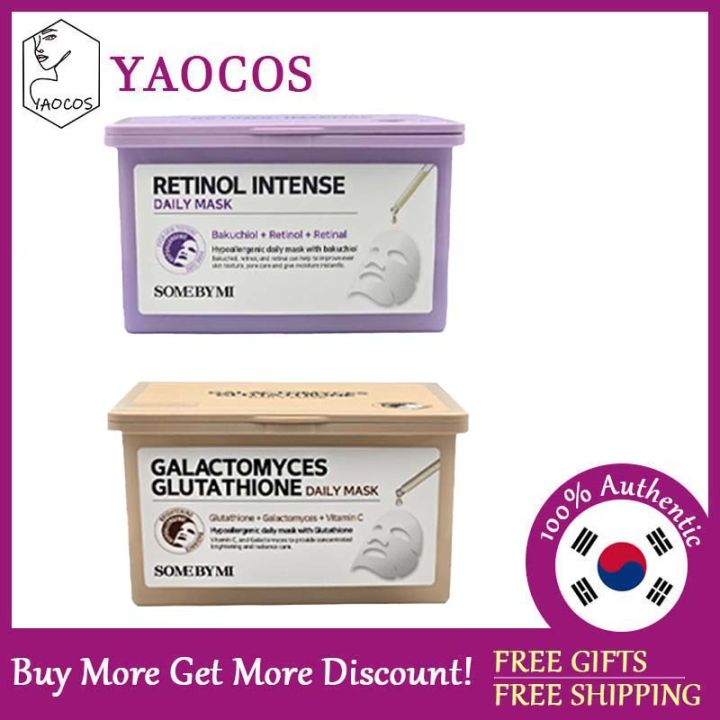 [SOME BY MI] Retinol Intense / Glutathione Daily Mask 30EA (350ml)
