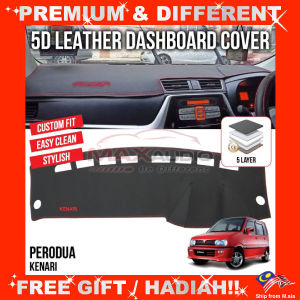 5D Leather Dashboard Cover PERODUA KENARI Cars Premium VIP 5D Custom Made Non-Slip Anti-Glar Mat