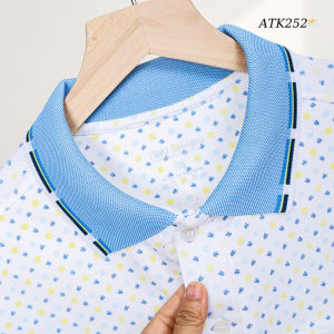 Áo thun trung niên Thái Khang loại áo họa tiết cho bố vải cotton hồ lạnh siêu mát ATK25
