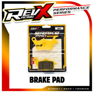 REVX RACING BRAKE PADS WITH INDICATOR FOR MOTORCYCLES.