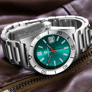 WANCHEN STARSKY Business Stainless Steel Watch Calendar Quartz Watches Waterproof Mens Luxury Watch