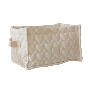 Mềm Cotton Vải Trái Tim Lưu Trữ Giỏ Cho Máy Tính Để Bàn Sử Dụng Thích Hợp Cho Sinh Viên Chuyên Nghiệp Và Gia Đình Tổ Chức