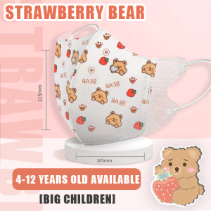 30PCS/10PCS 3-12 years old kids 3D mask disposable cartoon patterns good-looking light and thin breathable 卡通 儿童 3D口罩