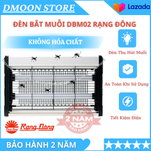 Đèn bắt muỗi Rạng Đông DBM02 tiêu diệt muỗi côn trùng hiệu quả an toàn không tốn điện bảo hành 1 năm chính hãng