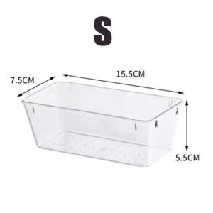 Drawer Storage Compartment Transparent Plastic Compartment Free Combination Tableware Sorting Box Organizer