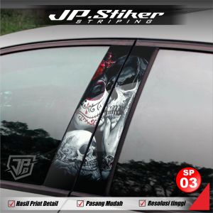 Stiker Pilar Kaca Mobil Motif Venom Spiderman Samurai Joker Siap Pakai Bisa Untuk Semua Mobil Sticker Pilar Mobil Satu Set