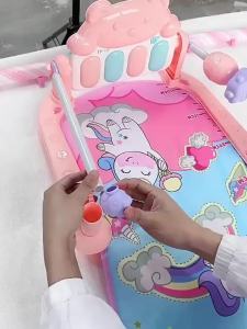 儿童婴儿脚踏钢琴健身架器新生幼儿宝宝声光音乐早教益智玩具礼物Rak kecergasan piano pedal bayi kanak-kanak yang baru lahir bunyi bayi dan muzik ringan pendidikan pendidikan awal hadiah mainan