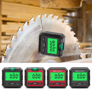 Magnetic Digital Level & Angle Finder / Inclinometer / Bevel Gauge for w/ Backlight 4x90° 2x180° for Automobile Woodwork