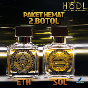 Paket Bundling Parfum HODL Scent SOL ETH Eau De Perfume Minyak Wangi 75ml Farpum Premium EDP