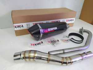 Knalpot Racing Scorpion Red Power Carbon Fullset All New R15 v4 v3 v2 Vixion Nvl Nva R Xabre MT15 Xsr Byson Fi Karbu Lama Old Kenalpot Resing