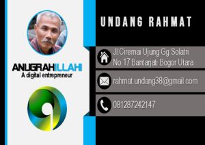 Kartu Nama Dalam Format PPTX Ukuran 5.3cm x 85cm Model Potrait