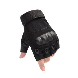 Mishilei Durable Half-Finger Motorcycle Riding Gloves Motorcycle Gloves For Combat Men Breathable Gloves