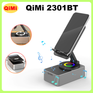 Loa Bluetooth Kèm Giá Đỡ QiMi 2301BT - Tích Hợp Sạc Dự Phòng Âm Thanh HiFi Chống Trượt Pin Trâu
