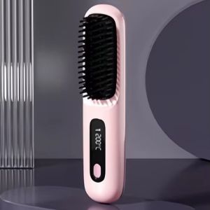UNIITY Không dây Lược duỗi tóc Chống bỏng 360 ° Sạc USB Lược chải tóc thẳng ion Di động Màn hình hiển thị nhiệt độ LED Lược chải tóc làm  bằng điện Dành cho Nữ