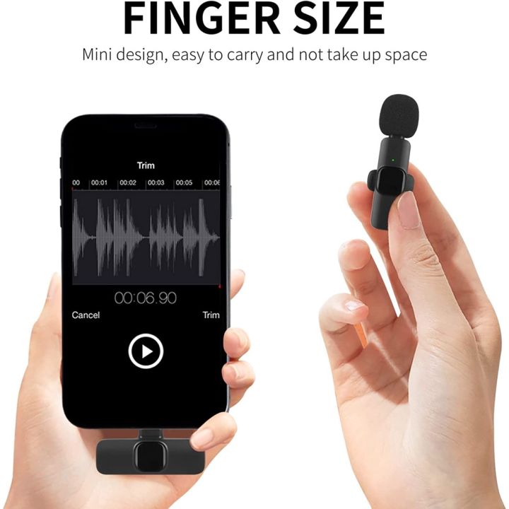 K9 Professional Clip Portable Noise Cancelling Mini Mic Wireless