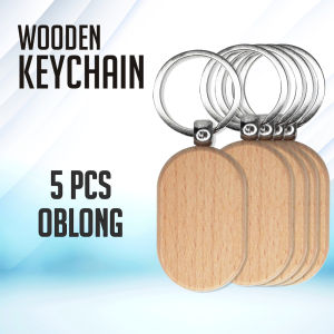 FMP Wooden Key Chain Blank for Engraving Project BEECH WOOD Keychain