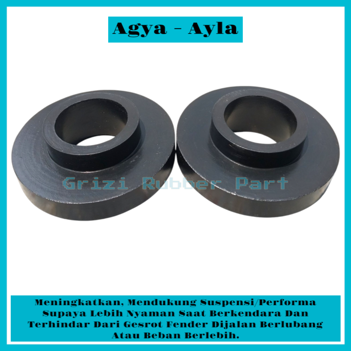 Karet%20Tatakan%20Spacer%20Peninggi%20Support%20Shock%20Lift%20Kit%20Depan%20Atas%20Agya%20Ayla%20Tebal%202cm%201Set(2Pcs)%20-%20Image%203