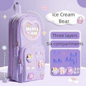 Pencil Case Large Capacity 1pcs Students Storage Cute School Supplies Stationery Office Supplies