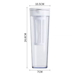 DXL Cold kettle 1.1L Cold Brew Ice-drip Coffee Fruit Teapot Refrigerator Tea Cup High Temperature Resistant Sealed Leak-proof