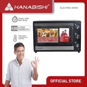 Hanabishi Electric Oven HEO-120SS | 120L Rotisserie Convection Stainless Steel Electric Oven HEO120SS