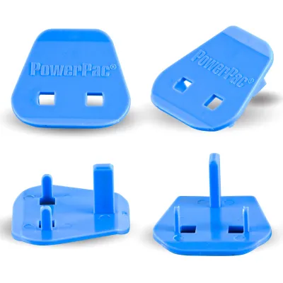 PowerPac Socket Plug Key 2 Pin To 3 Pin UK / Child Baby Safety Singapore Sockets Plug Cover Protector (PK/317)