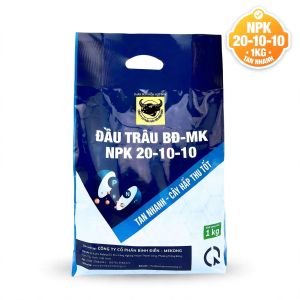 Phân Bón NPK 20-10-10 Đầu Trâu BĐ-MK (Túi 1kg) - Tan Nhanh Giúp Cây Sinh Trưởng Mạnh Xanh Tốt Phục Hồi Nhanh