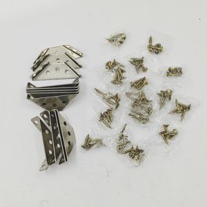 12pcs/set Furniture Corner Connector Konektor Sudut Bentuk Trapesium Furniture Siku Segitiga