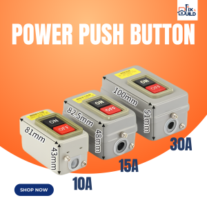 Universal 3 Phase Power Push Button Switch 10A 15A 30A Durable ON/OFF Latching Switch For Industrial And DIY Projects