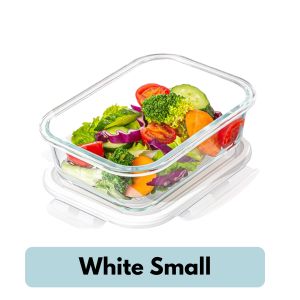 TOP HOME PH Elegant Glass Meal Prep Containers with Lids Leakproof Airtight Microwave & Oven-Safe - 410ml/700ml/1040ml