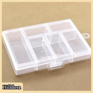 [Hilldora] 6 slots rỗng container cho trái cây Pick lưu trữ Box cho trái cây Pick Box cho trái cây Pick đóng gói quà tặng bông tai Nhẫn Box cho jewelr