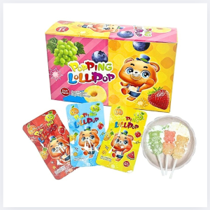 Bear Popping Lollipop 30pcs SUGAR CRASH