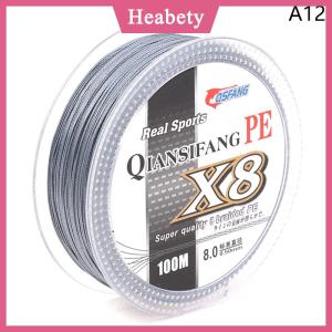 Heabety 100M 8 Sợi PE Bện Dây Câu Cá Multifilament Mạnh Mẽ Câu Cá Dòng Du Lịch Bền Biển Suối Dây Câu Cá
