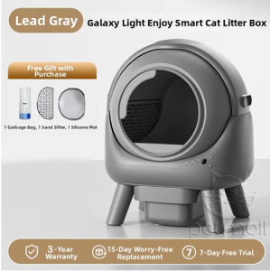 PHM Automatic Self-Cleaning Smart Cat Litter Box App Control Start Clean Anytime Check Status Remotely Daily Rotate Separate Drop to Drawer