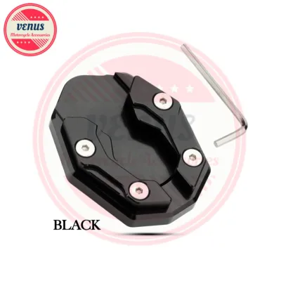 VENUS 1PC Universal CNC Modified Side Stand Shoes Flat Foot Extension Kickstand Pad