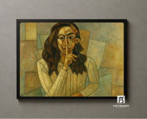Tranh Nghệ thuật "Bí Mật" VIETSMART ART - Acrylic 60 x 90cm