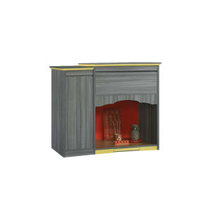 LivingMall Akira Oriental Altar Table with Top Altar Cabinet Fire Resistant MDF Board