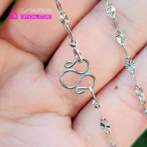 CJ สร้อยลายจันทร์กระพริบตีลาย Pro ขนาด 1สลึง สแตนเลสทองเลเซอร์ 22K แท้ ไม่ลอกไม่ดำ