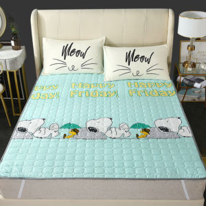 ผ้าฝ้าย 100% ที่นอนนุ่มที่นอนลื่นระบายอากาศได้ Tatamiเตียงเสื่อหอพักนักเรียนเตียงเดี่ยวและเตียงคู่matที่นอนผ้าปูที่นอนเสื่อเตียง bed mat mattress