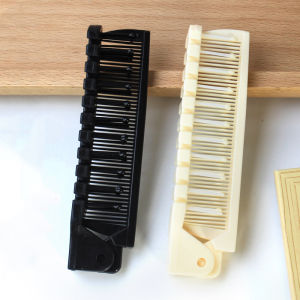 2 In 1 Portable Folding Hair Comb Head Massage Hair Comb Pocket Comb Professional Hair Styling Tool