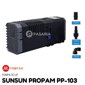 SUNSUN PROPAM PP103/PP 103 Pompa Celup Kolam 20 Watt/20W 900 liter/jam(lph)