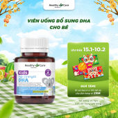 Viên Uống Bổ Sung Dưỡng Chất Cho Bé Healthy Care High Strength DHA 60 Viên