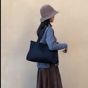 Branded Oxford Waterproof Nylon Womens Bag Large Capacity Tote Crossbody Shoulder Handbag Simple Cloth Bag Travel Bag