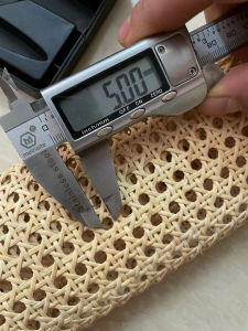 (Cắt lẻ) Lưới mây mắt cáo KHỔ 60 màu vàng nhạt trang trí nội thất nhà cửa