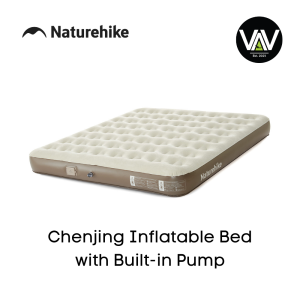 NATUREHIKE Chenjing Built-in Pump Inflatable Bed | Air Mattress for 2 Person