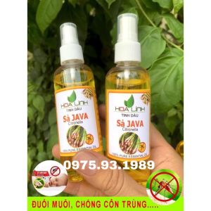(Chai xịt 100ml) Tinh Dầu Sả JAVA HOALINH 100% nguyên chất xông phòng đuổi muỗi  phòng chống sốt xuất huyết