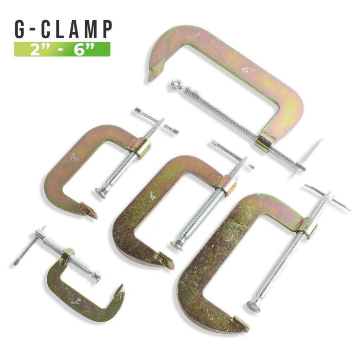 G-Clamp Mulai Ukuran 2-6 Inch Klem Catok Jepit Meja Clamp Press Wood Portable Hight Quality - 6648