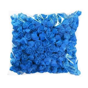 WUXU 100Pcs 3.5cm Artificial Flowers Handmade Foam Foam Rose Gift Wreath Making Artificial Rose Flowers Home Decor