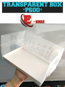 *P600* CLOUD TRANSPARENT BOX | CAKE BOX | BAHULU BOX | HANTARAN BOX | 1PCS