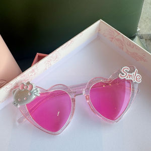 ASRV Fashionable Heart-Shaped Sunglasses for Women Trendy Smile Design Perfect for Photos