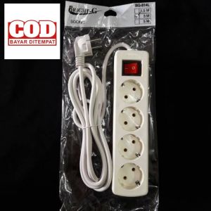 Stop Kontak Kabel Colokan Listrik 5 Lubang 4 Lubang 3 Lubang + Kabel